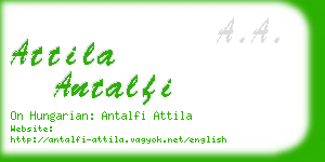 attila antalfi business card